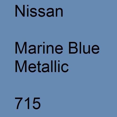 Nissan, Marine Blue Metallic, 715.